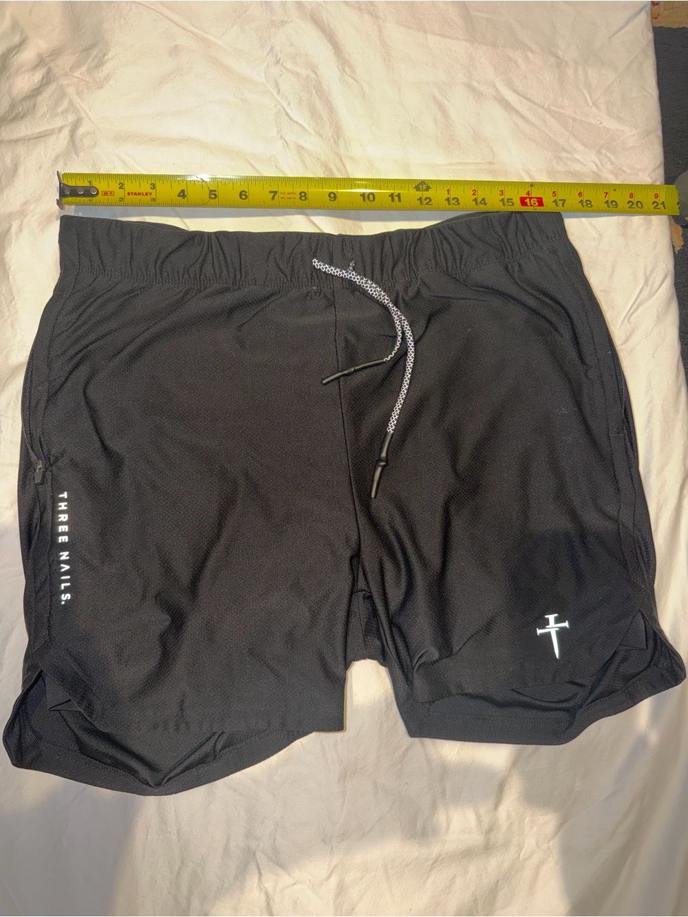 Three Nails Men’s Black Pro Tech Liner Athletic Shorts